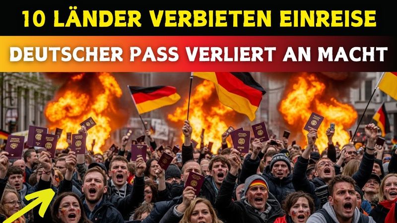 Breaking: Ab nächsten Monat gelten neue Einschränkungen für deutsche Reisepässe in 10 Ländern!