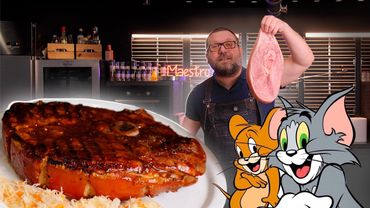 Стейк Том и Джерри из свинины в газовом гриле PrimeLiner / Steake (pork) Tom & Jerry on gas grill