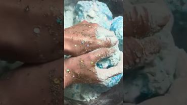 Icy Blue Pasted Chalk Blocks