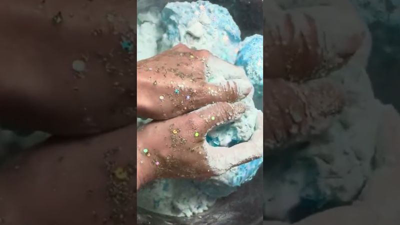 Icy Blue Pasted Chalk Blocks