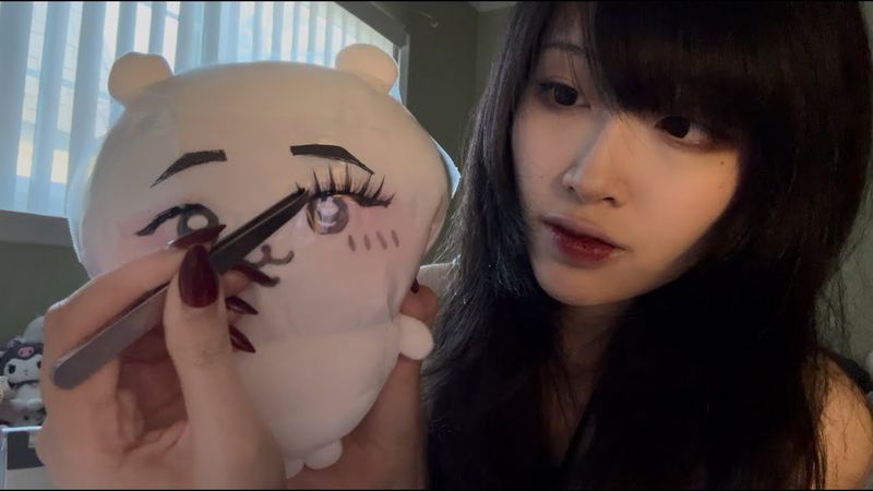 asmr i do your makeup but you're chiikawa