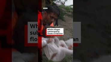 Whole villages submerged by floods in Pakistan. #Pakistan #BBCNews