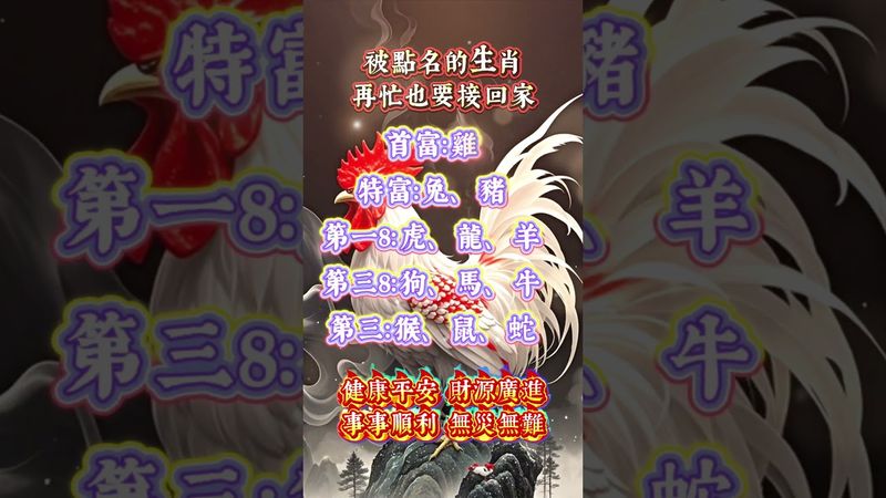 被點名的生肖，再忙也要接回家 #運勢 #正能量 #生肖 #人生感悟