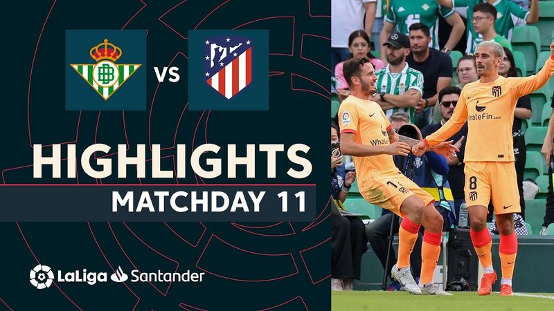 Resumen de Real Betis vs Atlético de Madrid (1-2)