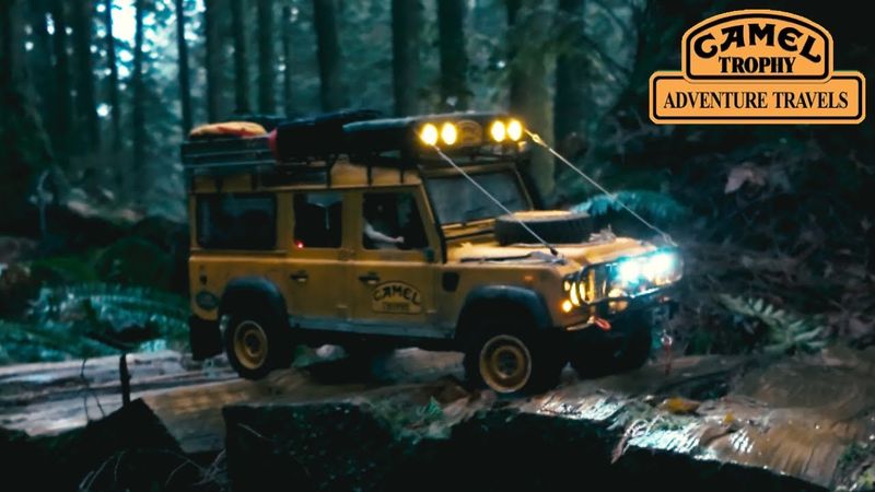 Enjoy Relaxing RC video in the dark forest #asmr #rc #cameltrophy #rc4wd