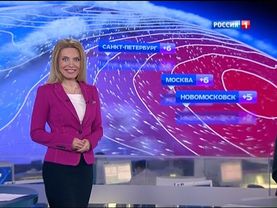 Дарья Сметанина - "Вести. Погода" (09.04.14)