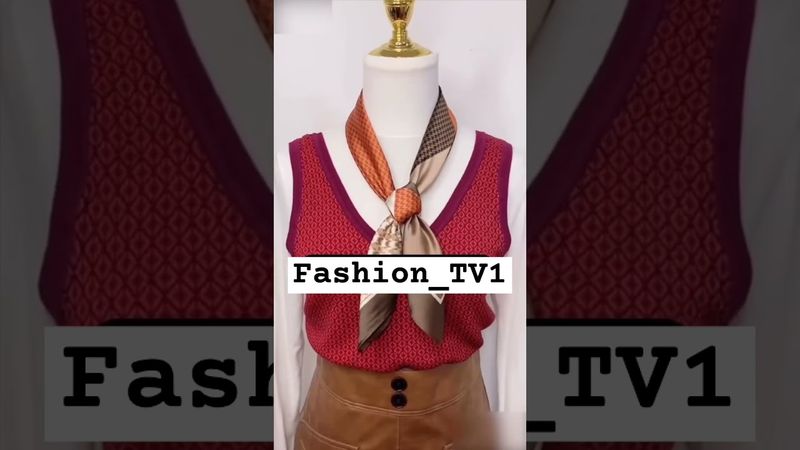 پنج ترفند کاربردی ‌‌و جذاب برای گره زدن 😍#اسکارف#گره#کراوات#ترند#استایل#ترفند#vairal#short#style