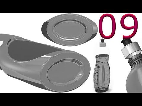 9-Project 55| Detergent Bottle 1|SolidWorks Tutorial: bottom engrave