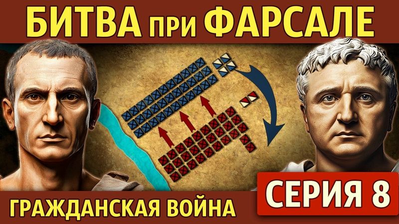 Битва при Фарсале. Гражданская война Цезаря (8 серия)