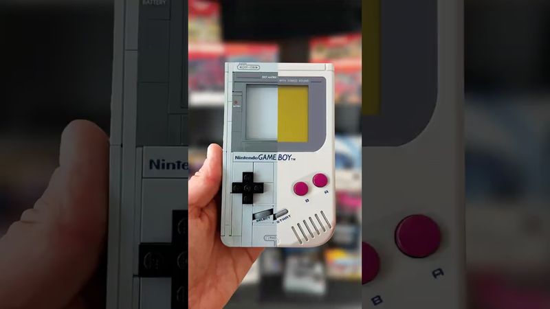 The Brick Boy is here 🧱🎮 #lego #gameboy #nintendo