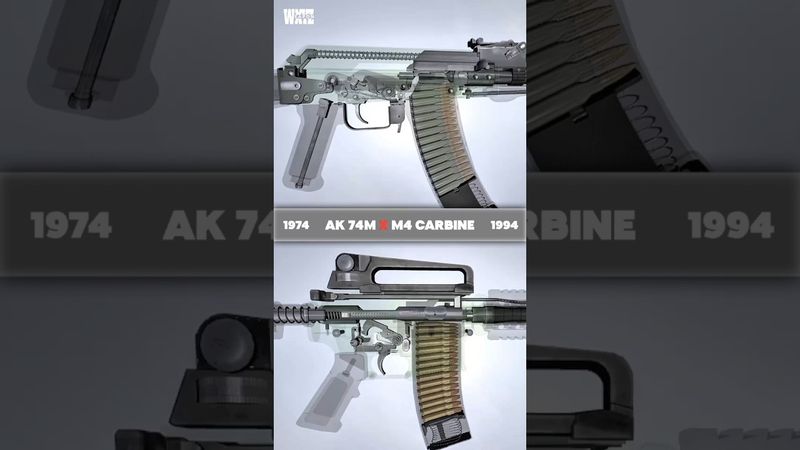 How a assaults rifle works AK74M X M4 CARBINE