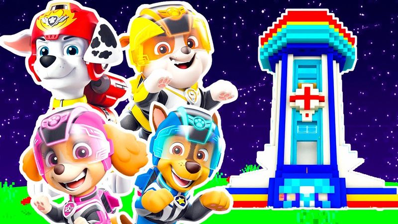 ПОСТРОИЛ НОВУЮ БАЗУ для МЕГАЩЕНКИ ЩЕНЯЧИЙ ПАТРУЛЬ В МАЙНКРАФТ МУЛЬТИК ДОМ