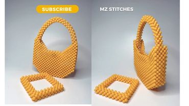 DETAILED way to make a UNIQUE mini designed BEADED BAG//DIY TUTORIAL