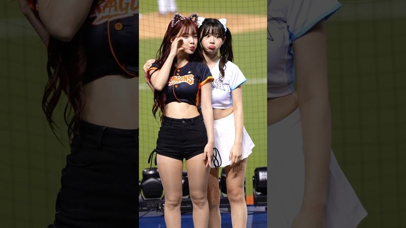 娜妍多慧一起鬥雞眼 #金娜妍 #李多慧 #dahye #cheerleader