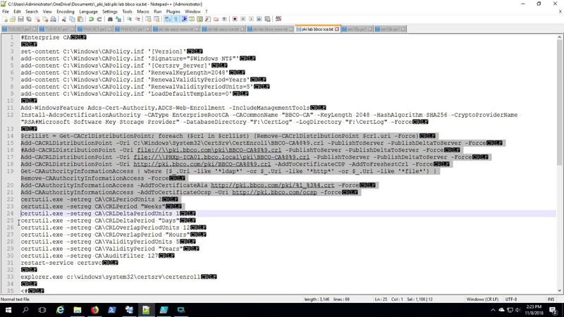 Completing the PKI Environment Setup