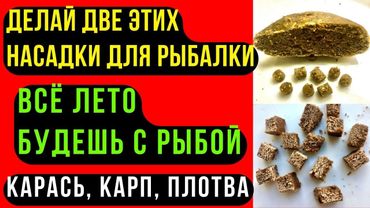 Две насадки для рыбалки на КАРАСЯ, КАРПА, ЛЕЩА. Обеспечат рыбой всё лето.