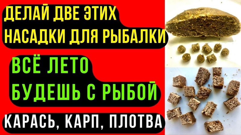 Две насадки для рыбалки на КАРАСЯ, КАРПА, ЛЕЩА. Обеспечат рыбой всё лето.