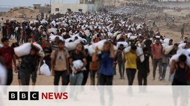 Families of Israeli hostages react to UK move to recognise a Palestinian state | BBC News