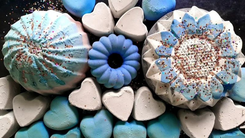 Dusty & Crunchy Mudpies & Hearts| Edit| Please Subscribe💖 #oddlysatisfying