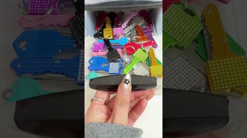 These look like charms but they're actually self-defense tools #gadget #safety #red #orange