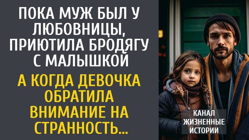 Пока муж был у любовницы, приютила бродягу с девочкой… А едва гостья обратила внимание на странность