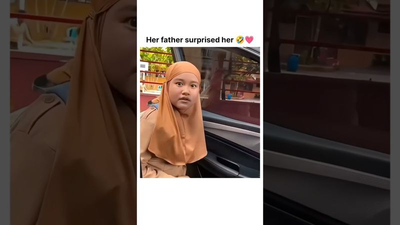 Her Father Surprised her🤣❤️