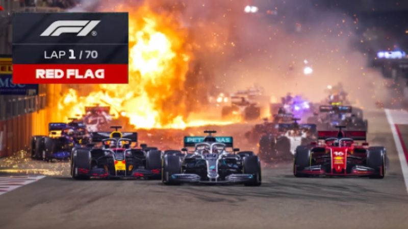 F1 First Laps But They Get Increasingly More Chaotic..