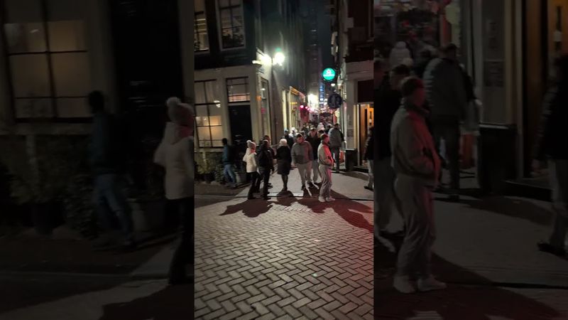 Amsterdam Red Light District is Lively Again! Nightlife & Street Views 🔥🌙 #nightlife #travel #city