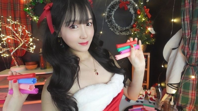 ASMR Quiet Forest Hair Salon for White Christmas🎄🎅Doing a perm for you💇‍♀️