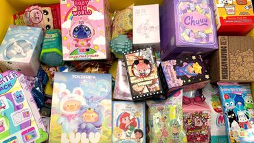 55 MYSTERY SURPRISE TOYS ASMR Unboxing Mystery Boxes NO TALKING