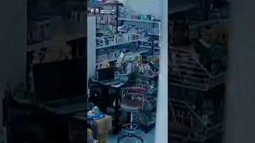 Wild elephant breaks into Thai store to steal snacks | AFP #shorts