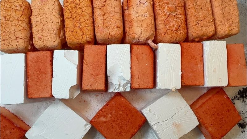 ORANGE PASTE BLOCKS | ODDLY SATISFYING