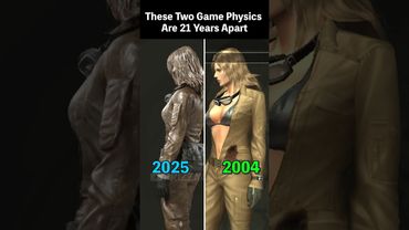 These Two Game Physics Are 21 Years Apart #metalgearsolid #metalgearsolid3remake #mgs3