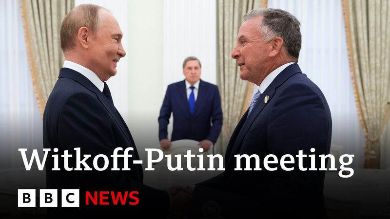 Vladimir Putin meets Trump's US envoy Steve Witkoff at Kremlin | BBC News
