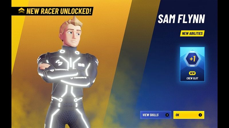 Disney Speedstorm: New Racer Unlocked: Sam Flynn