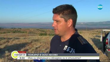 Пламъците край Лесово достигнаха и Турция