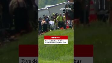 Five dead in New York bus crash after Niagara Falls tour. #NiagaraFalls #BBCNews