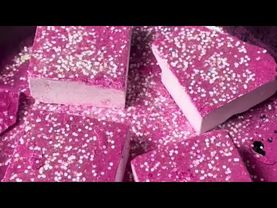 Glittery Pigment Powder on Fresh Chalk