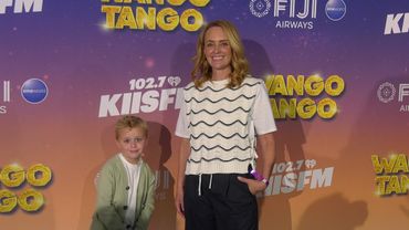 Sarah Tiana attends iHeartRadio's 102.7 KIIS FM Wango Tango 2025 green carpet