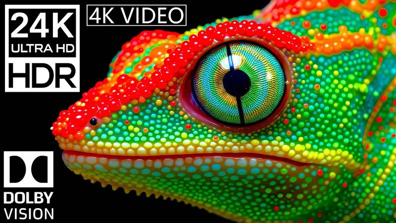 4K Video Deep Wild Animal | 24K HDR 120fps Dolby Vision (8K / 4K TV)