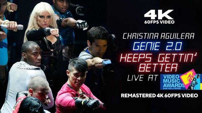 [4K 60FPS] Christina Aguilera - Genie 2.0 & Keeps Gettin' Better (Live at 2008 MTV VMAs)