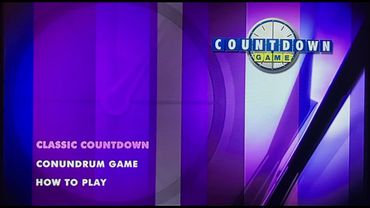 Countdown DVD Game - (Main Menu)