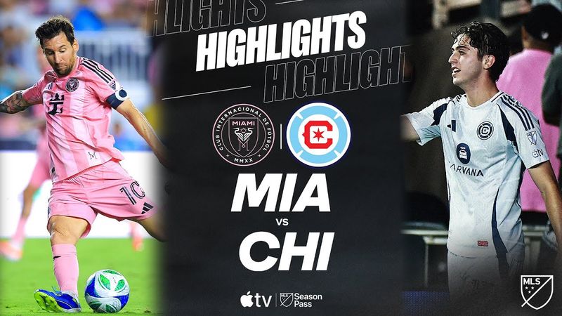 Inter Miami CF vs. Chicago Fire FC | Full Match Highlights | 8-Goal Thriller!