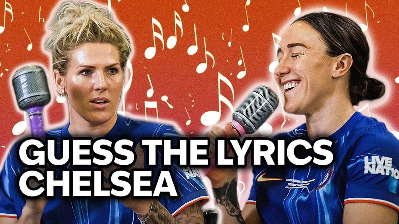 Chelsea Guess the Lyrics with Millie Bright, Lucy Bronze, Niamh Charles & Cat Macario | Barclays WSL