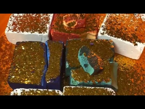 Rich Gold Glitter on Fresh Dyed & Plain Freshies