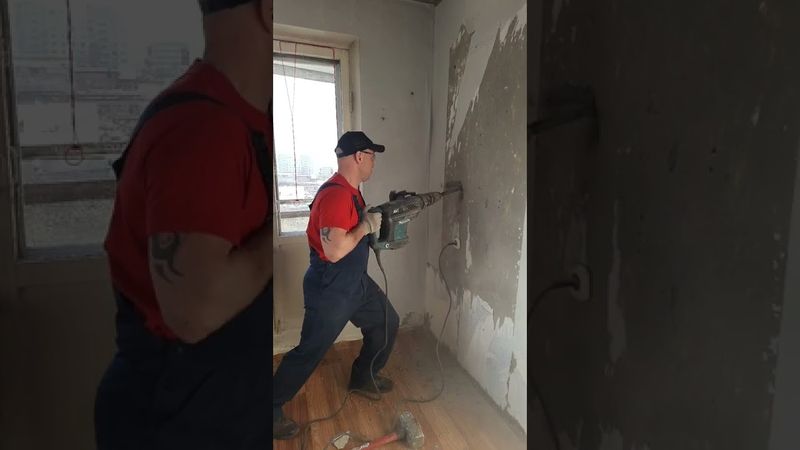 Демонтаж бетонной стены. Слом стен. Нужные Люди. #нужныелюдиомск @nuzhnye_ludi_omsk