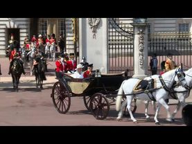 The Royal family appears in the Trooping the Colour parade | AFP