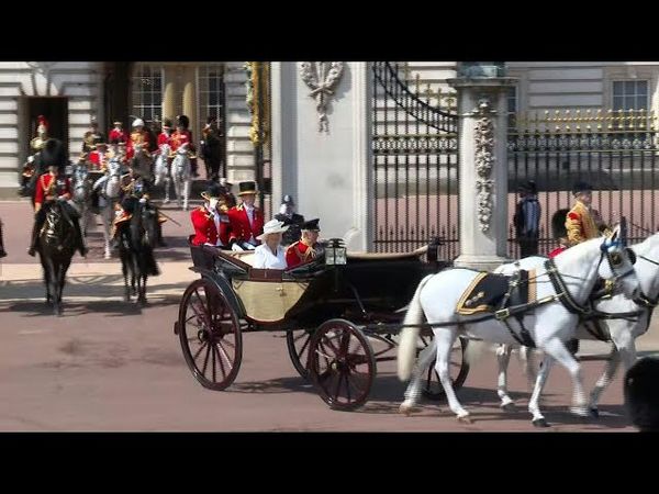 The Royal family appears in the Trooping the Colour parade | AFP