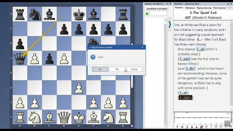 133. آموزش شروع بازی گامبی وزیر برای مهره سفید ( ترم ششم - قسمت 12)