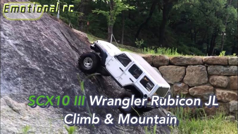 Axial SCX10 III AXE Brushless 550 Jeep Wrangler Rubicon JL Climb & Mountain Trail 4X4 Rc car